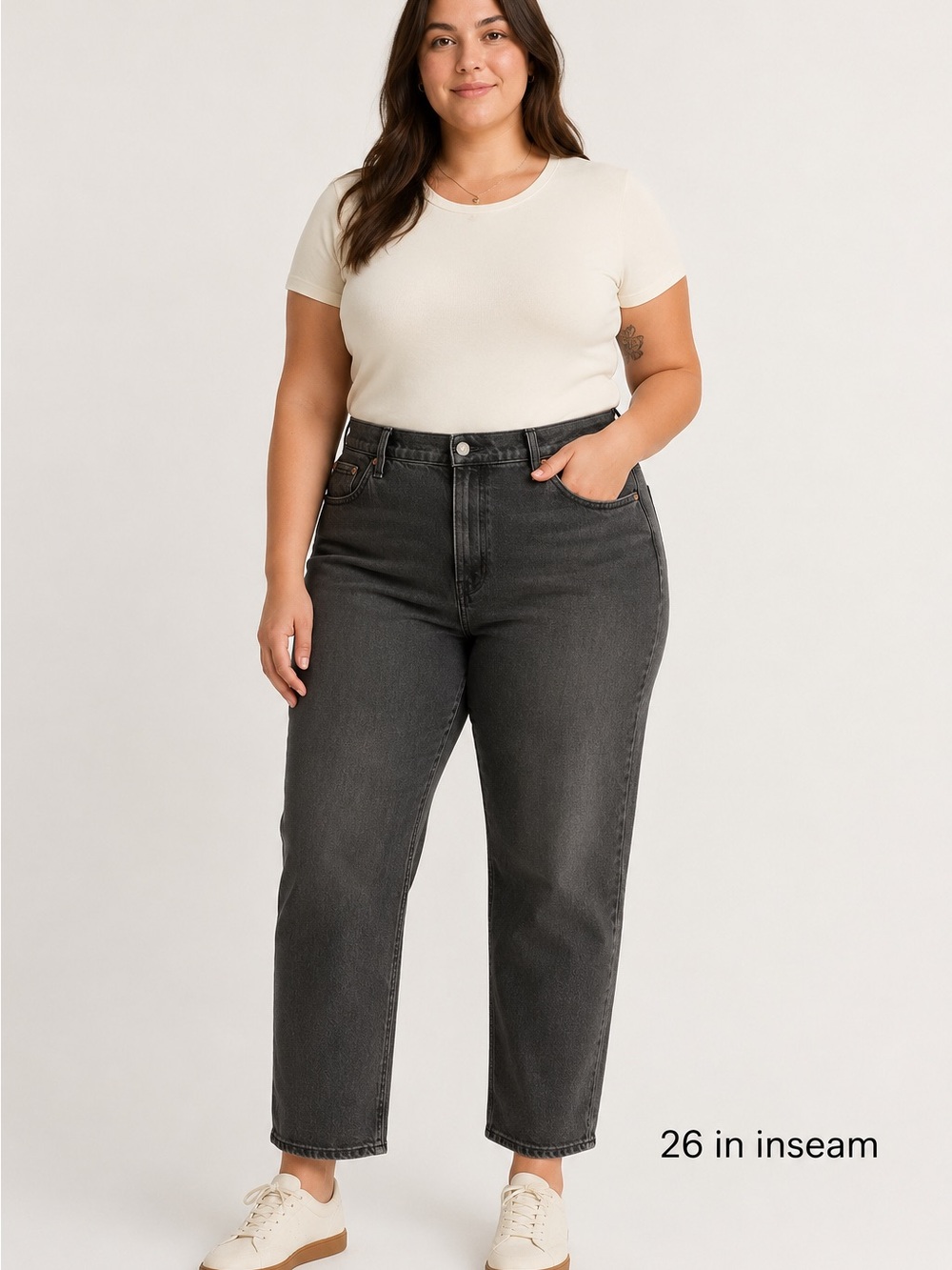 Levi’s Ribcage Straight Ankle Jeans Women’s 16W Black High Rise Button Fly